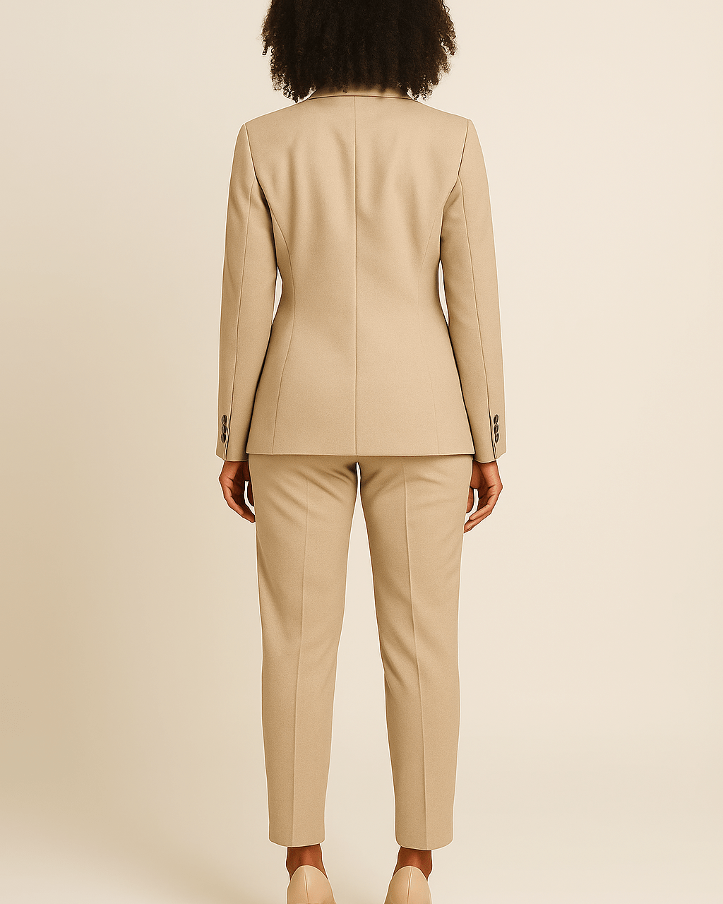 Dames Blazer Pantalonpak - Getailleerd en Reverskraag - ZAMISI