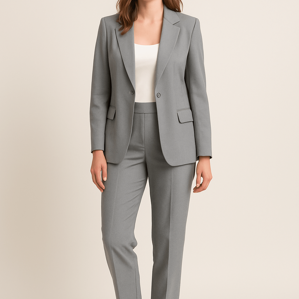 Dames Blazer Pantalonpak - Getailleerd en Reverskraag - ZAMISI