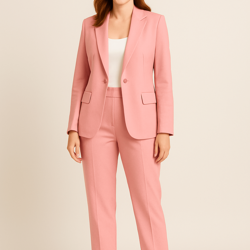 Dames Blazer Pantalonpak - Getailleerd en Reverskraag - ZAMISI