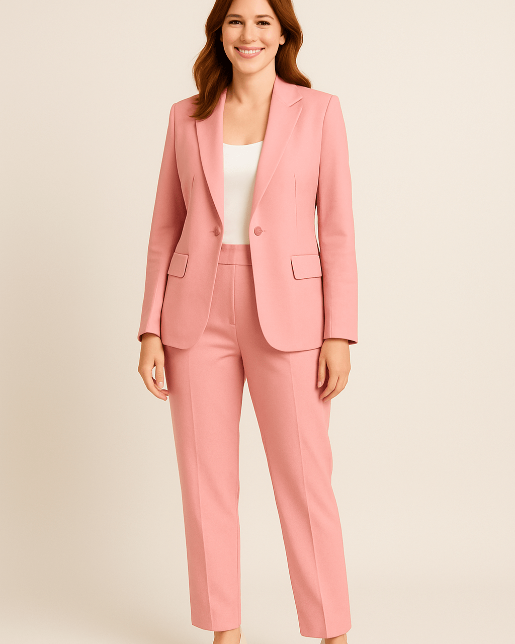 Dames Blazer Pantalonpak - Getailleerd en Reverskraag - ZAMISI