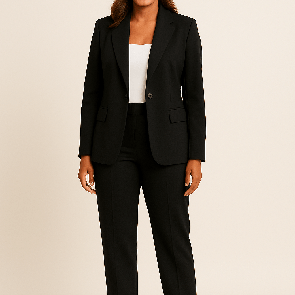 Dames Blazer Pantalonpak - Getailleerd en Reverskraag - ZAMISI