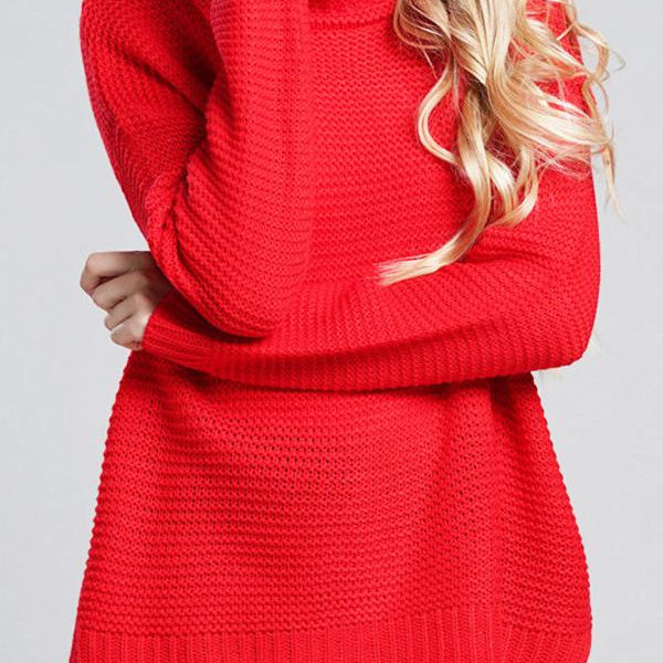 Dames Rolkraag Trui - Oversized en GebreidZ - 0289 - ZAMISI
