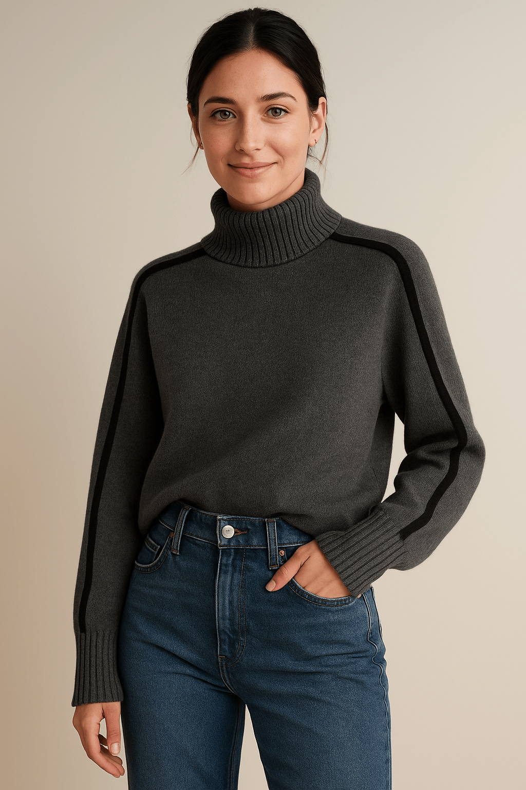 Dames Coltrui - Contrastbies en Raglanmouwen - ZAMISI