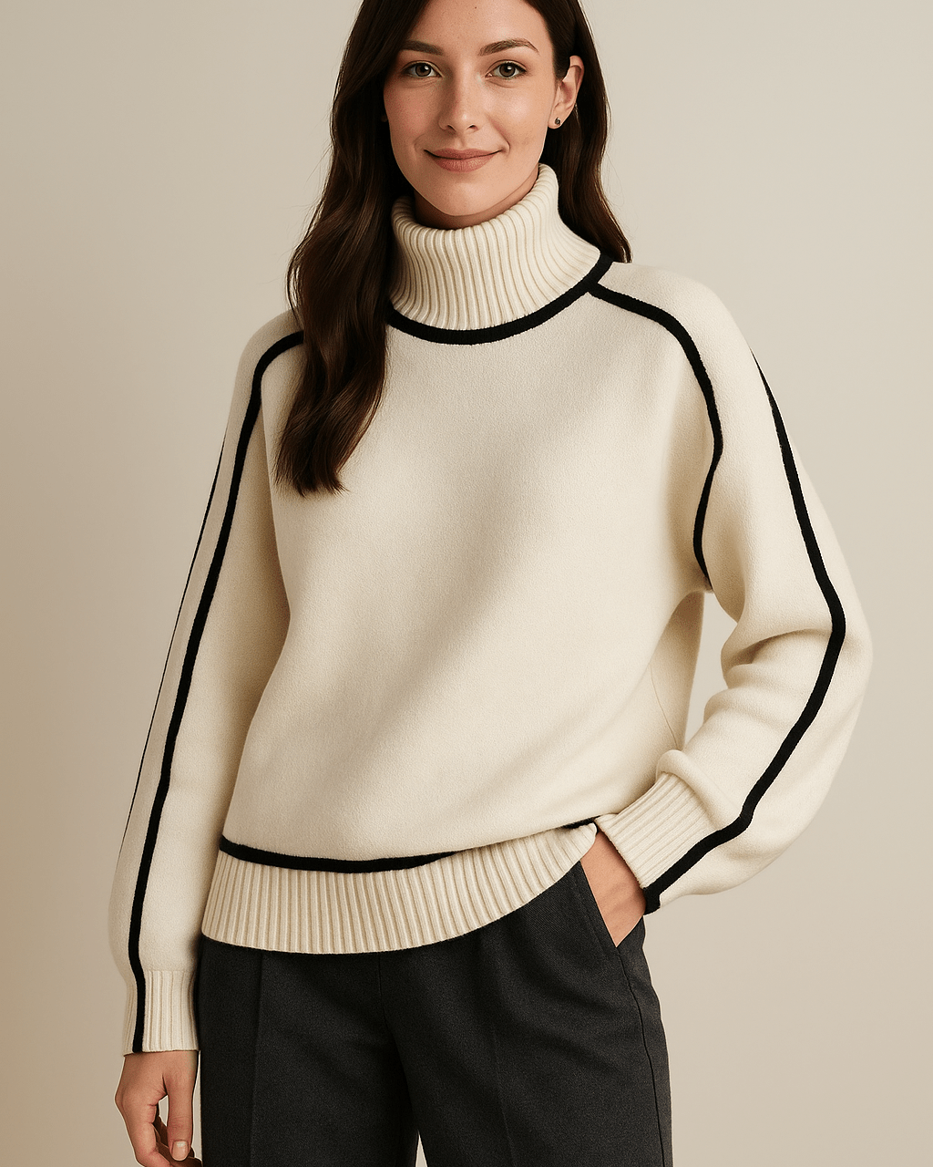 Dames Coltrui - Contrastbies en Raglanmouwen - ZAMISI