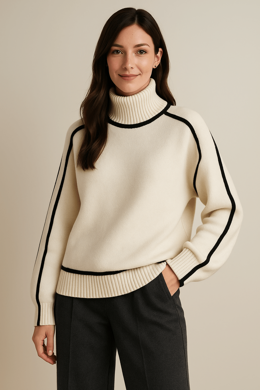 Dames Coltrui - Contrastbies en Raglanmouwen - ZAMISI