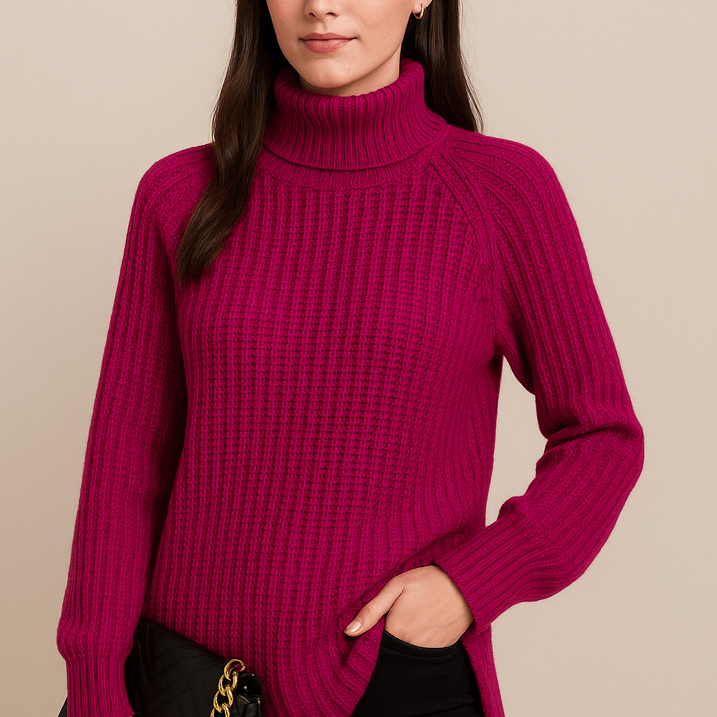 Dames Coltrui - Grof Ribgebreid en Raglanmouwen - ZAMISI