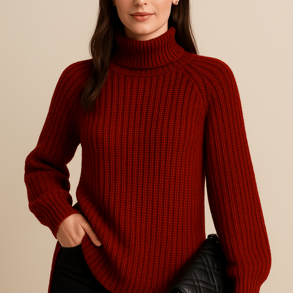 Dames Coltrui - Grof Ribgebreid en Raglanmouwen - ZAMISI