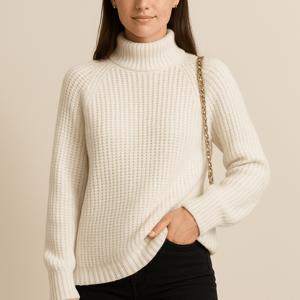 Dames Coltrui - Grof Ribgebreid en Raglanmouwen - ZAMISI