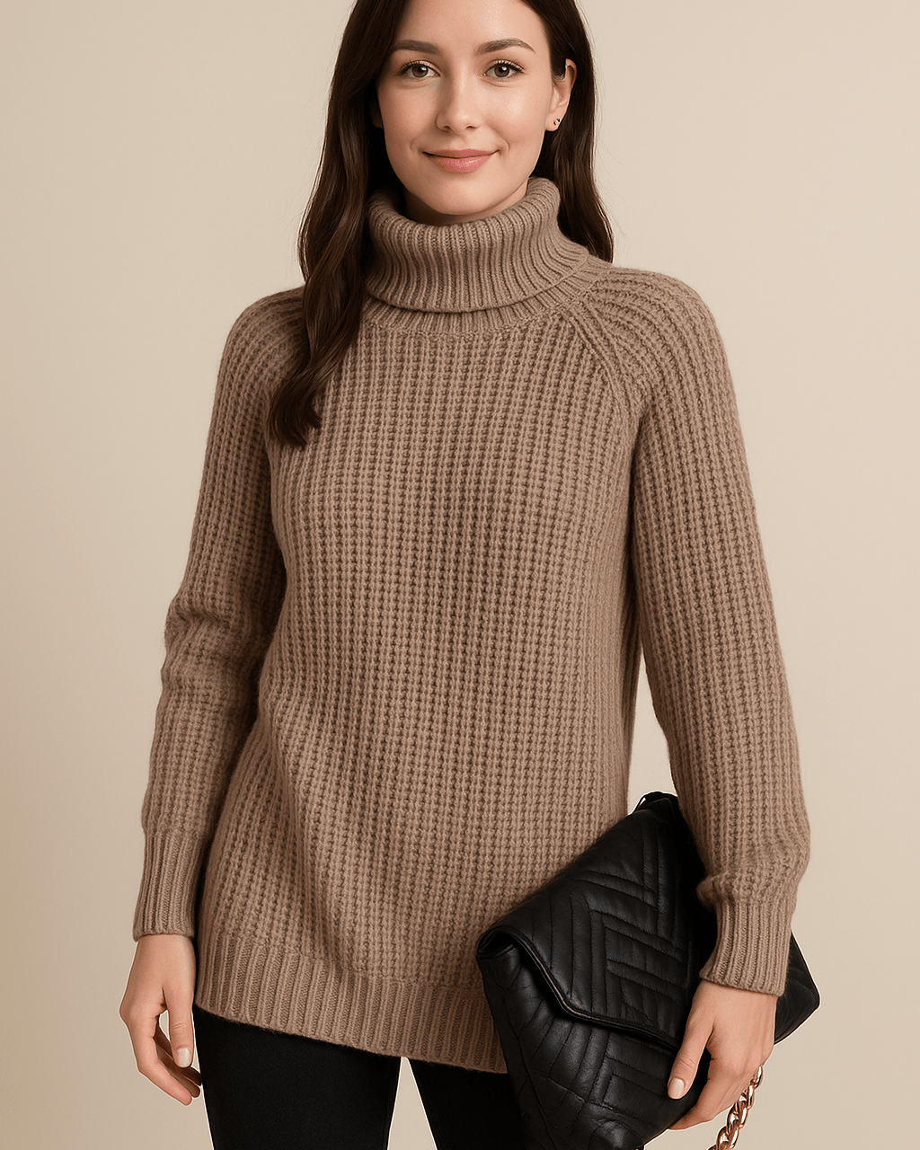 Dames Coltrui - Grof Ribgebreid en Raglanmouwen - ZAMISI