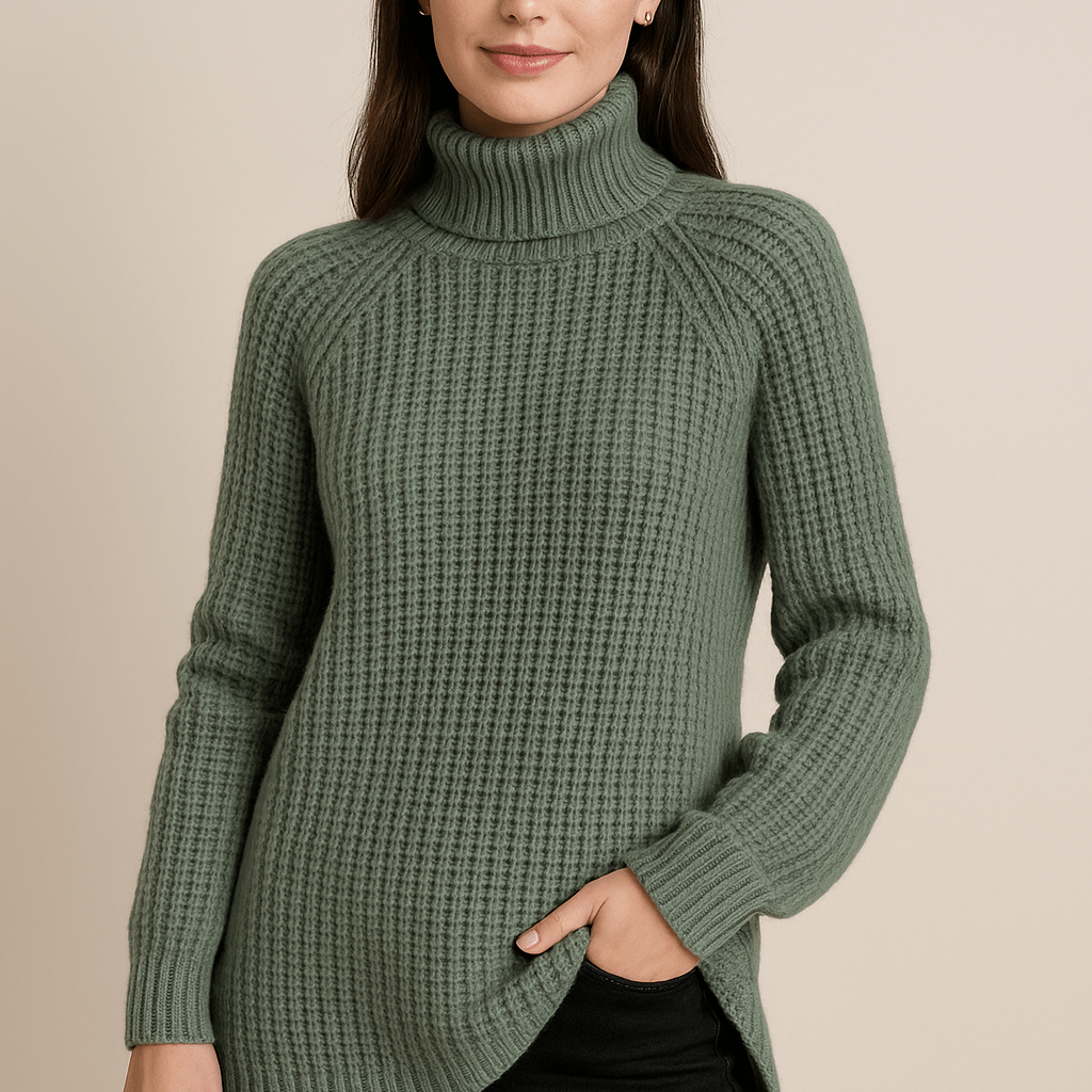 Dames Coltrui - Grof Ribgebreid en Raglanmouwen - ZAMISI