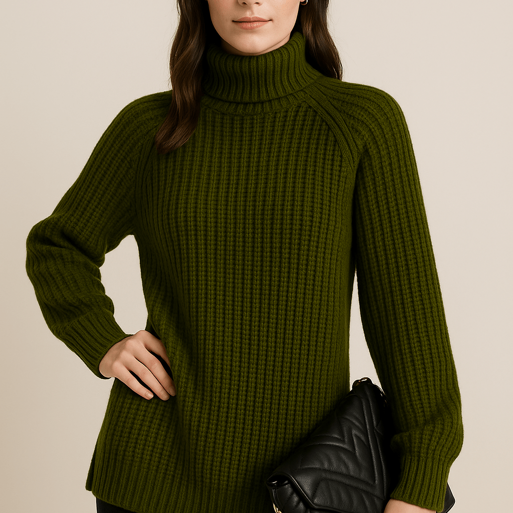 Dames Coltrui - Grof Ribgebreid en Raglanmouwen - ZAMISI