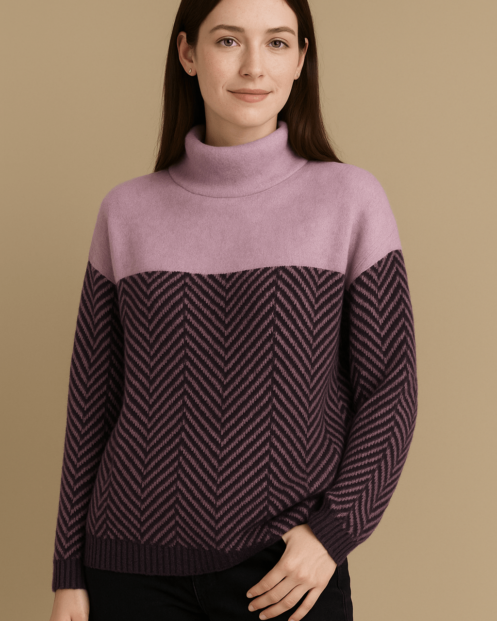 Dames Coltrui - Kleurblok en Chevron Patroon - ZAMISI