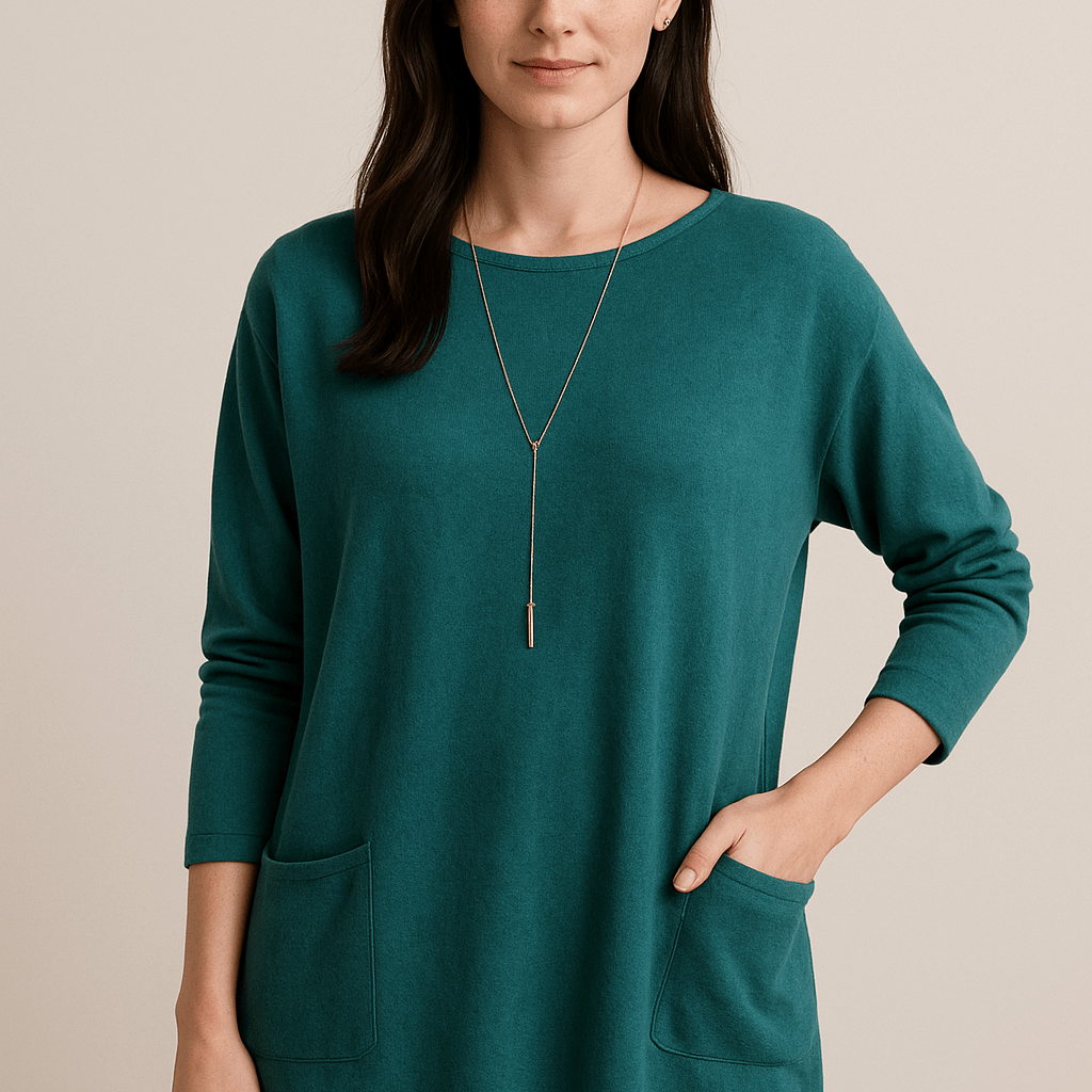 Dames Tuniek Trui - Ronde Hals en Lange Mouwen - ZAMISI