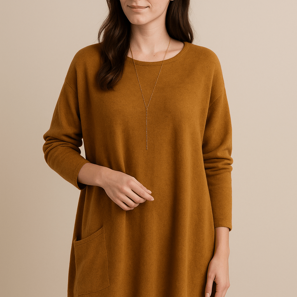 Dames Tuniek Trui - Ronde Hals en Lange Mouwen - ZAMISI