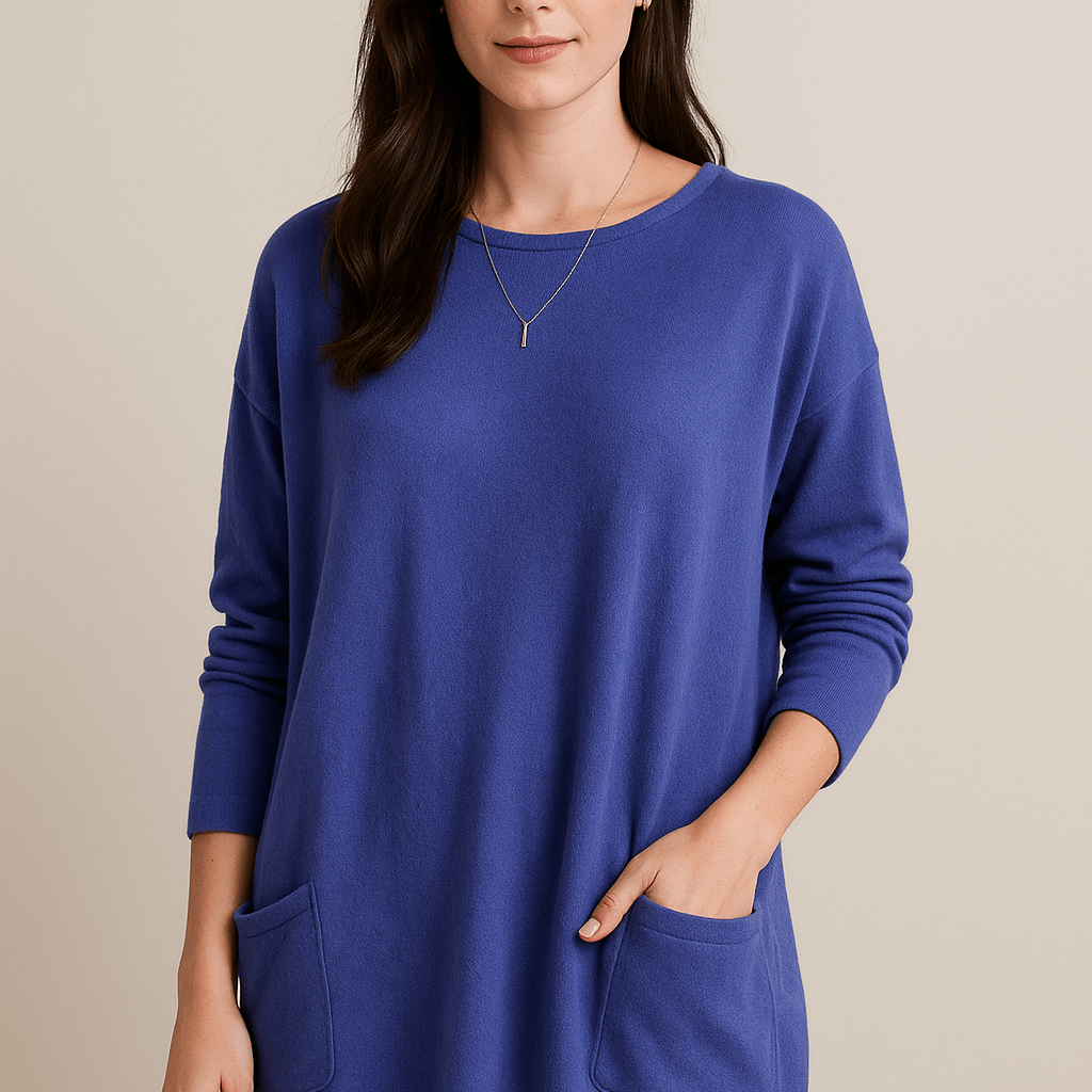 Dames Tuniek Trui - Ronde Hals en Lange Mouwen - ZAMISI