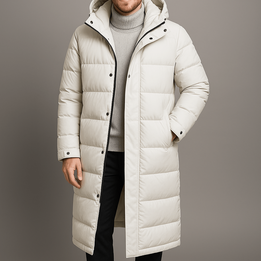 Heren Gewatteerde Jas - Met Capuchon en Volledige Ritssluiting - ZAMISI