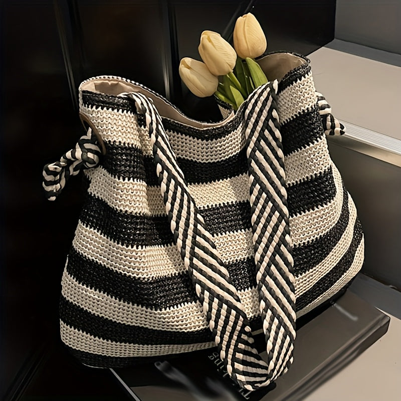 Dames Gestreepte Tote Bag - Schoudertas