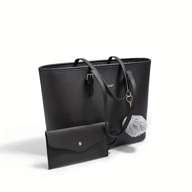 Dames Elegante Tote Bag - Grote Capaciteit met Etui