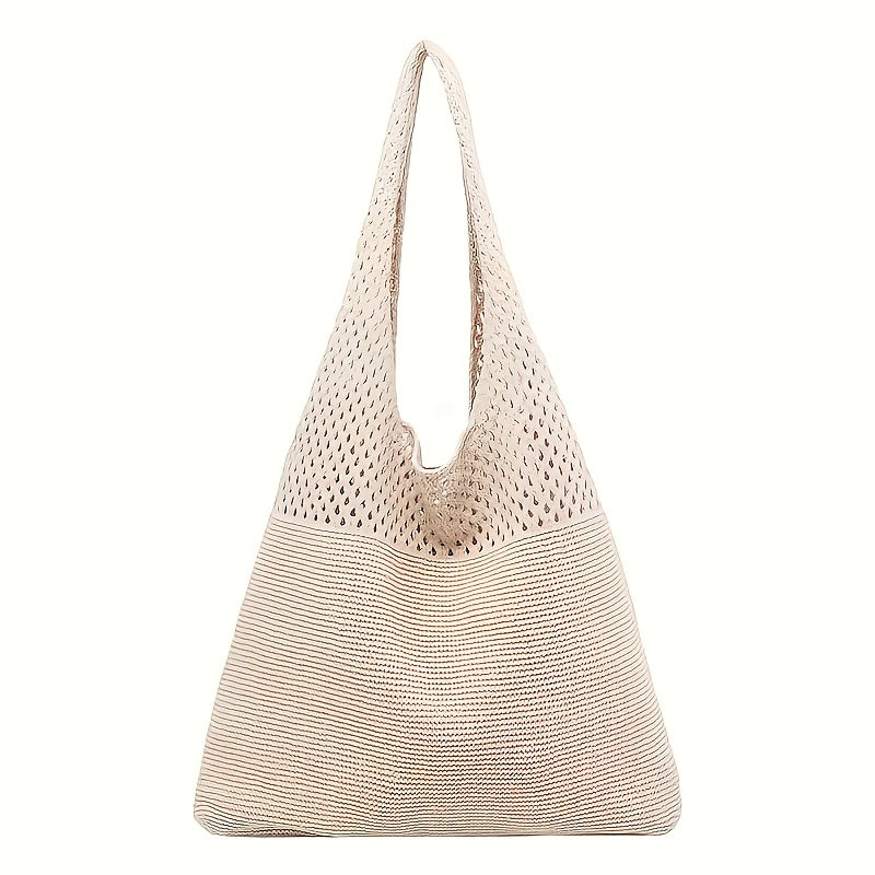 Dames Boho Gehaakte Tote Bag - Schoudertas