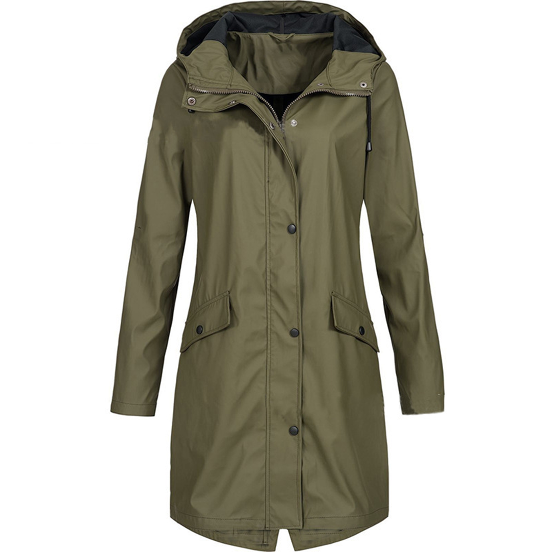 Dames Winddichte Regenjas - Waterdicht & Elegant Ontwerp