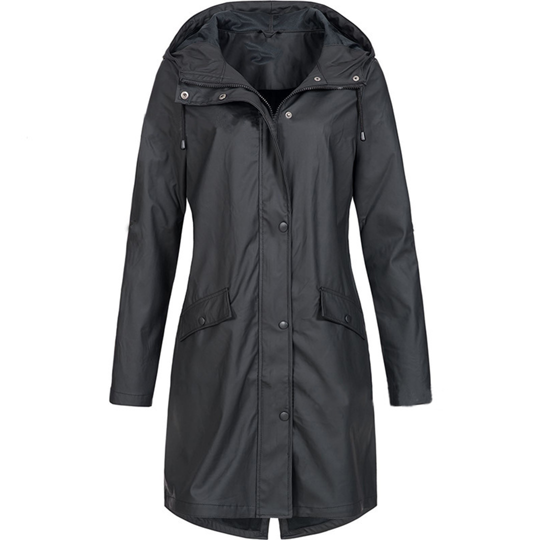Dames Winddichte Regenjas - Waterdicht & Elegant Ontwerp