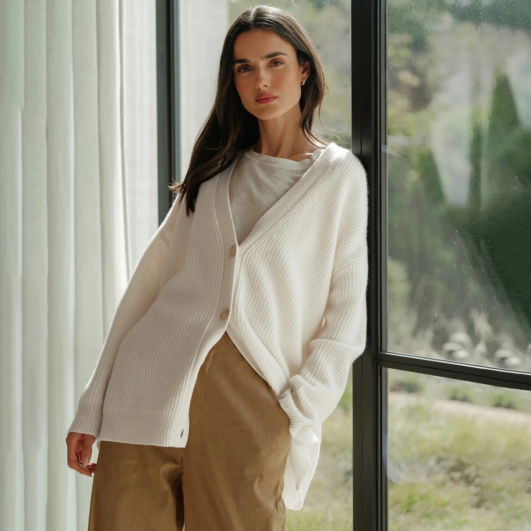 Dames Gebreid Vest - Stijlvolle Oversized Pasvorm