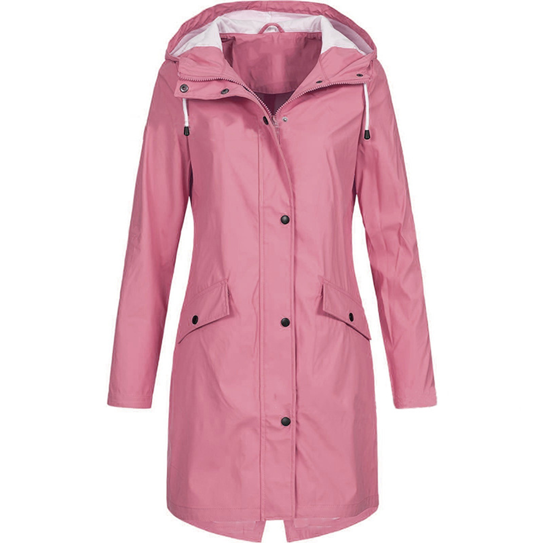 Dames Winddichte Regenjas - Waterdicht & Elegant Ontwerp