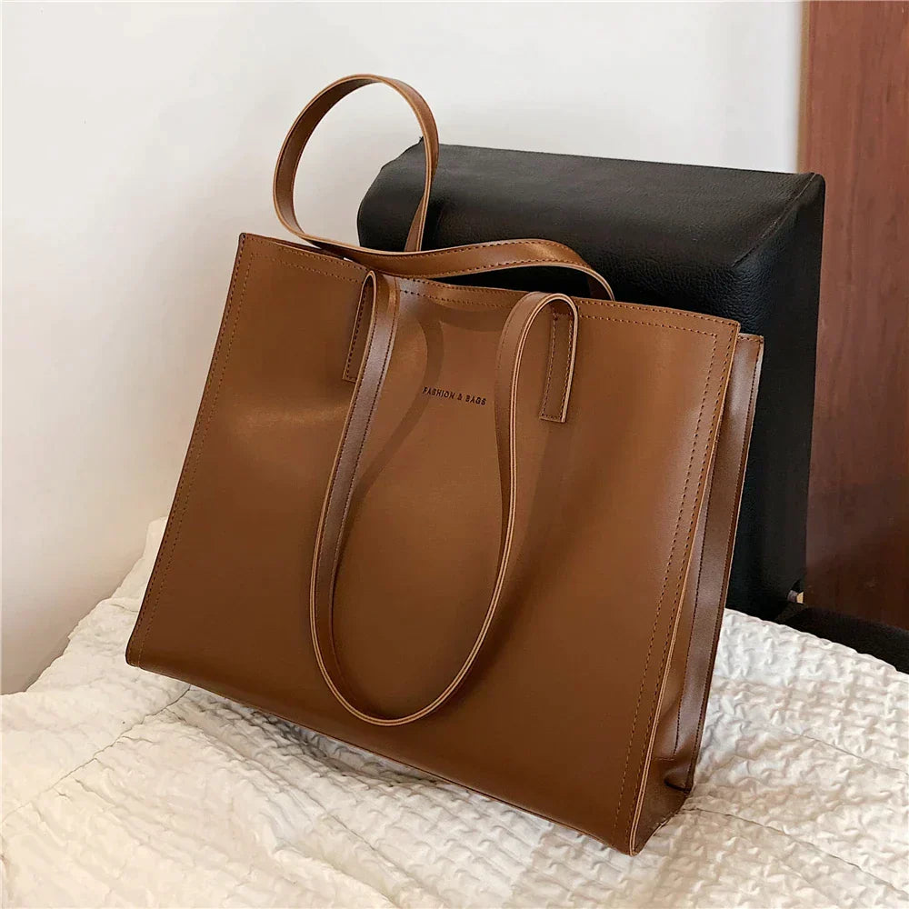 Dames Leren Tote Bag - Ruim & Praktisch