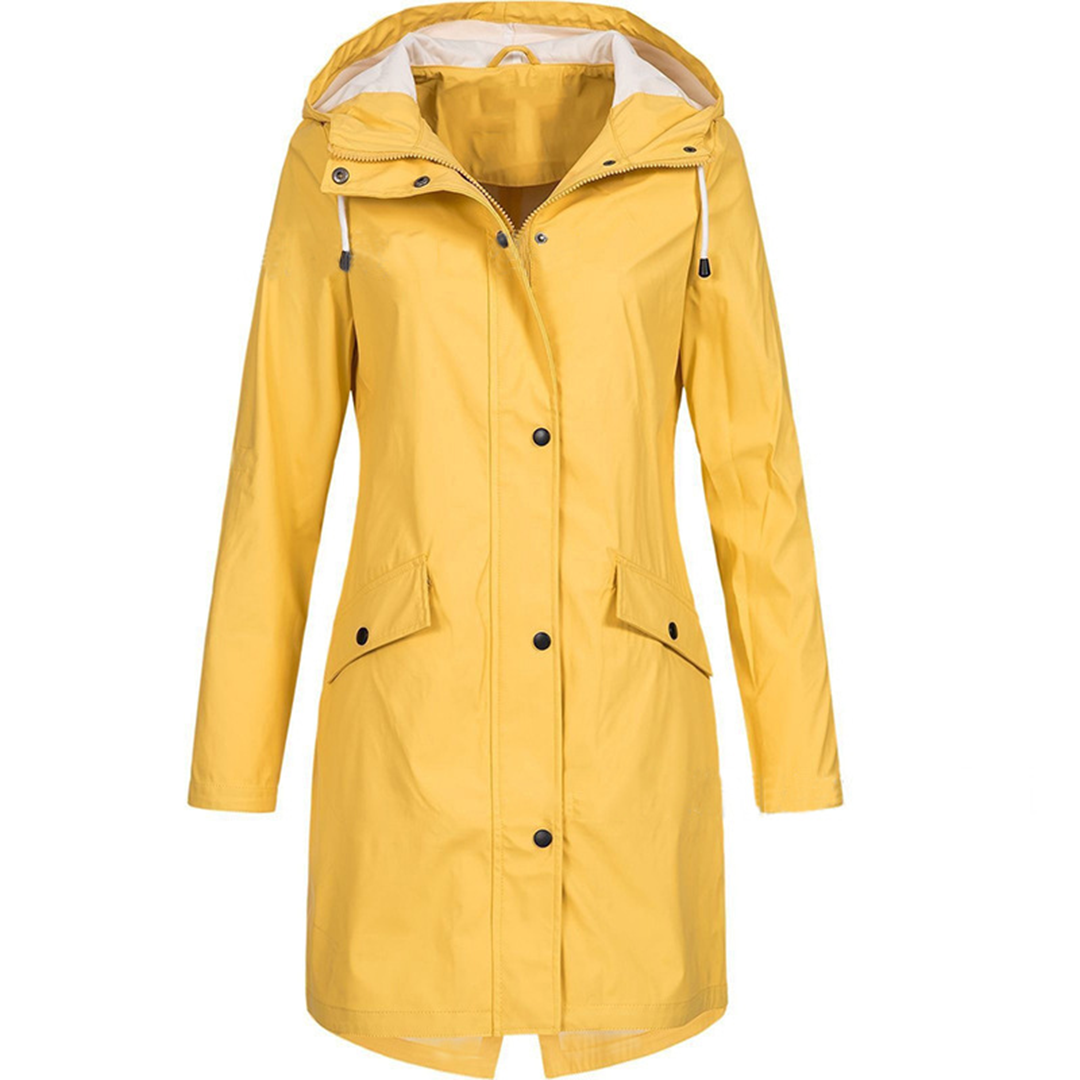 Dames Winddichte Regenjas - Waterdicht & Elegant Ontwerp