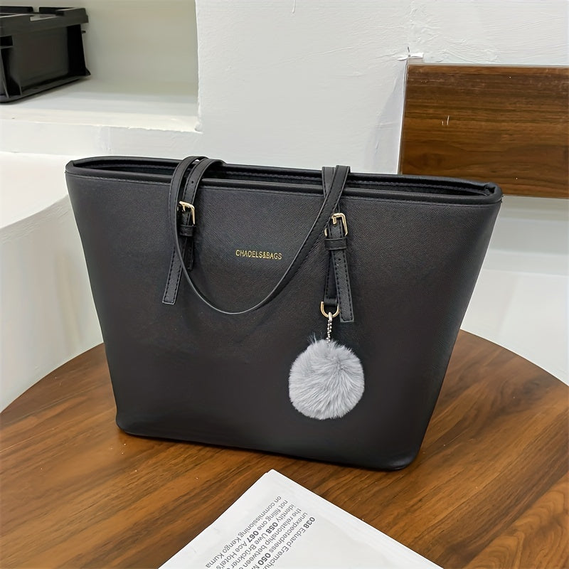 Dames Zwarte Tote Bag - Elegant Ontwerp met Grote Capaciteit
