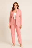 Dames Blazer Pantalonpak - Getailleerd en Reverskraag - ZAMISI