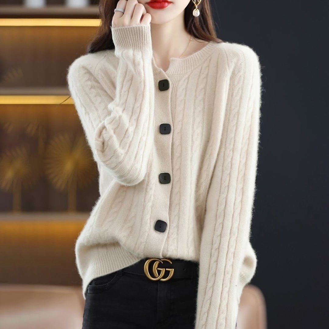 Dames Gebreid Vest - Comfortabel & Klassiek OntwerpZ - 0123 - ZAMISI