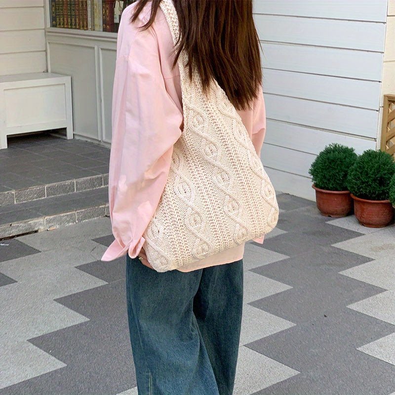 Dames Gebreide Tote Bag - Hobo SchoudertasZ - 0407 - ZAMISI