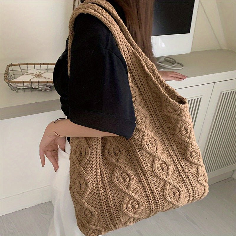 Dames Gebreide Tote Bag - Hobo SchoudertasZ - 0407 - ZAMISI