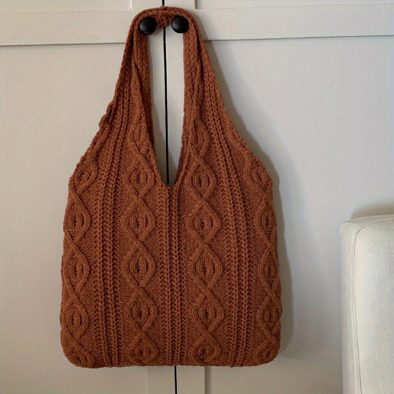 Dames Gebreide Tote Bag - Hobo SchoudertasZ - 0411 - ZAMISI