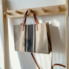 Dames Gestreepte Tote Bag – Stijlvolle Alledaagse TasZ - 0405 - ZAMISI
