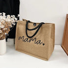 Dames Khaki 'Mama' Tote Bag - Ruime BoodschappentasZ - 0422 - ZAMISI