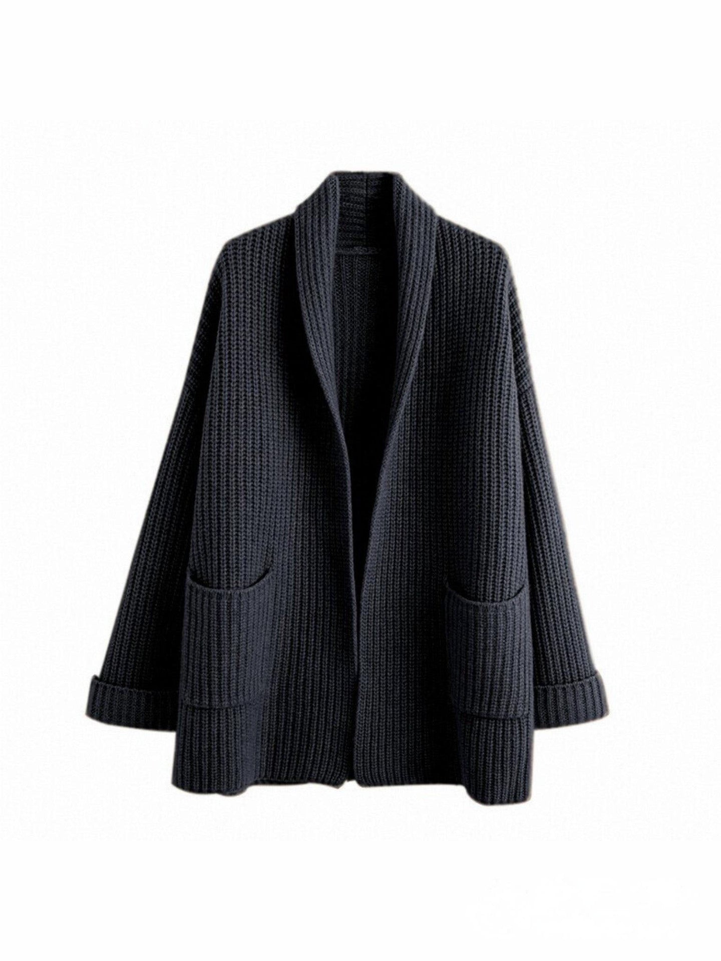 Dames Lange Gebreide Cardigan - Warm en ComfortabelZ - 0255 - ZAMISI
