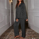 Dames Pyjamaset met Strepen - Tweedelige SetZ - 0476 - ZAMISI