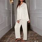 Dames Pyjamaset met Strepen - Tweedelige SetZ - 0486 - ZAMISI