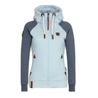 Dames Rits - Dicht Hoodie - Functioneel met Trekkoord - Z - 0399 - ZAMISI