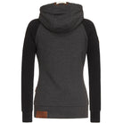 Dames Rits - Dicht Hoodie - Functioneel met TrekkoordZ - 0387 - ZAMISI