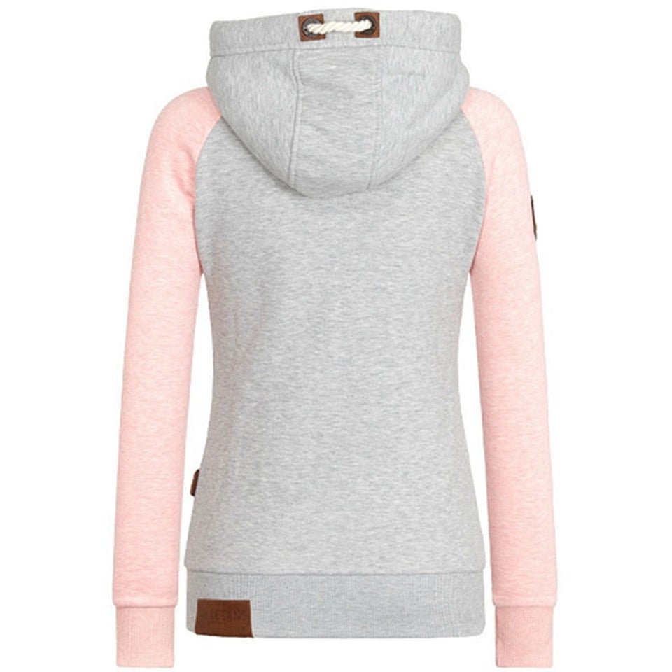 Dames Rits - Dicht Hoodie - Functioneel met TrekkoordZ - 0399 - ZAMISI