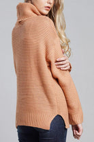 Dames Rolkraag Trui - Oversized en GebreidZ - 0277 - ZAMISI