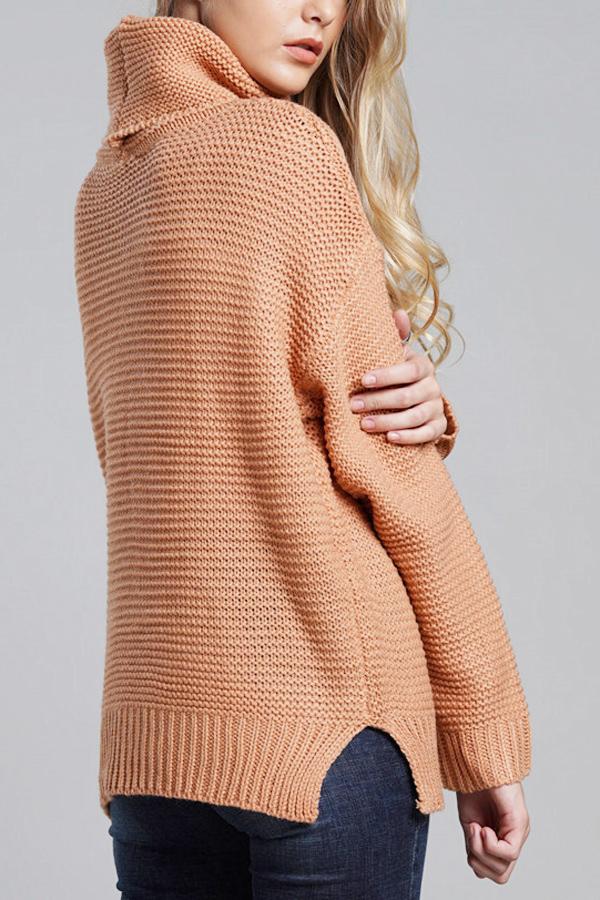 Dames Rolkraag Trui - Oversized en GebreidZ - 0277 - ZAMISI