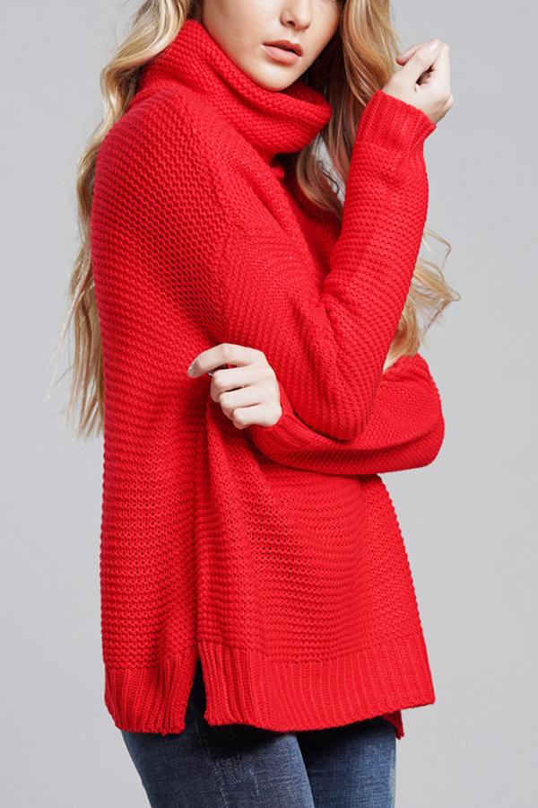 Dames Rolkraag Trui - Oversized en GebreidZ - 0289 - ZAMISI
