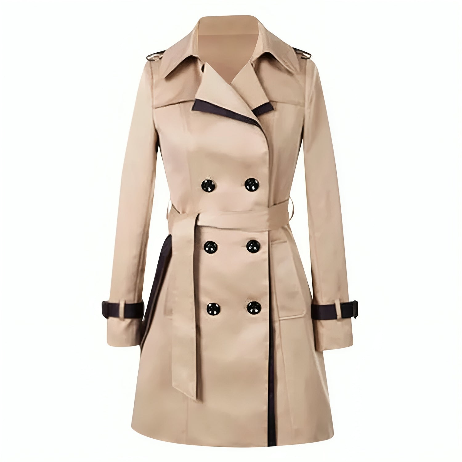 Dames Trenchcoat - Comfortabel & Getailleerd Ontwerp met RiemZ - 0208 - ZAMISI
