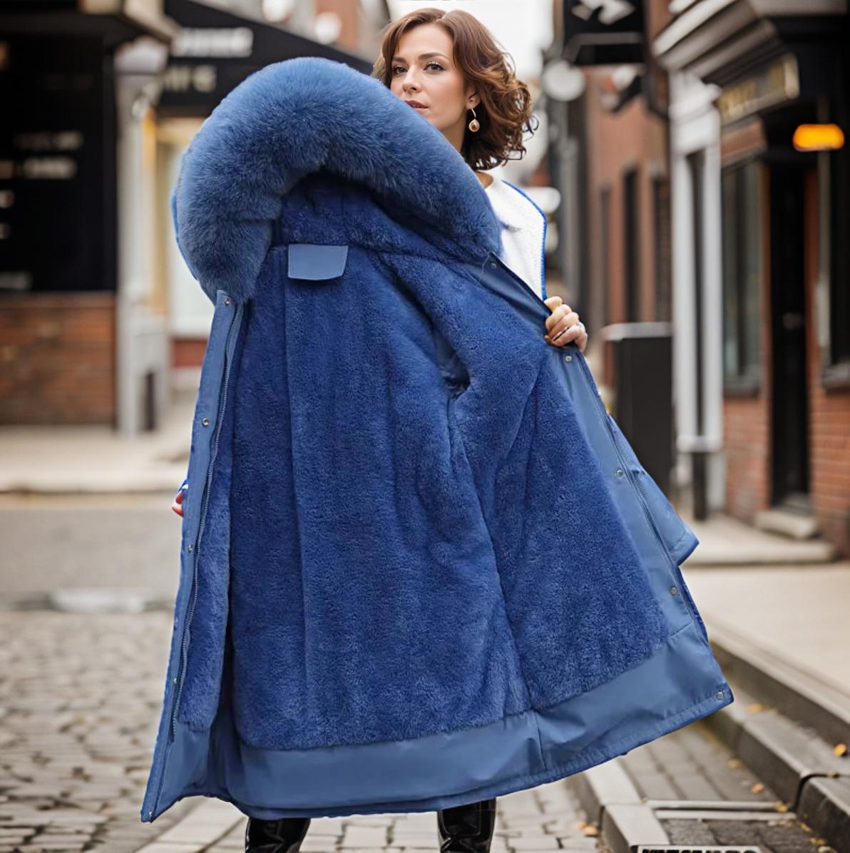Dames Warme Winterjas - Waterdicht met Capuchon en BontkraagZ - 0460 - ZAMISI