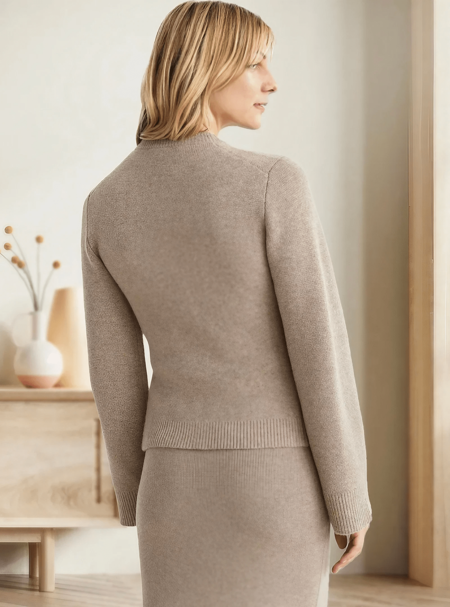 Dames Zachte Gebreide Cardigan - Stijlvolle KnoopsluitingZ - 0259 - ZAMISI