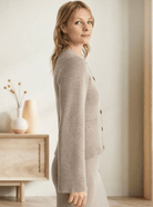 Dames Zachte Gebreide Cardigan - Stijlvolle KnoopsluitingZ - 0259 - ZAMISI